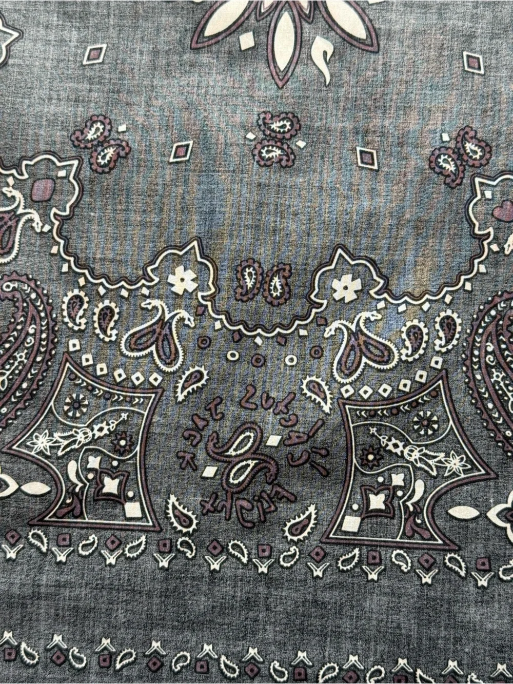 Travis Scott x Jordan Cactus Jack Flight Bandana Black Paisley 23.5”